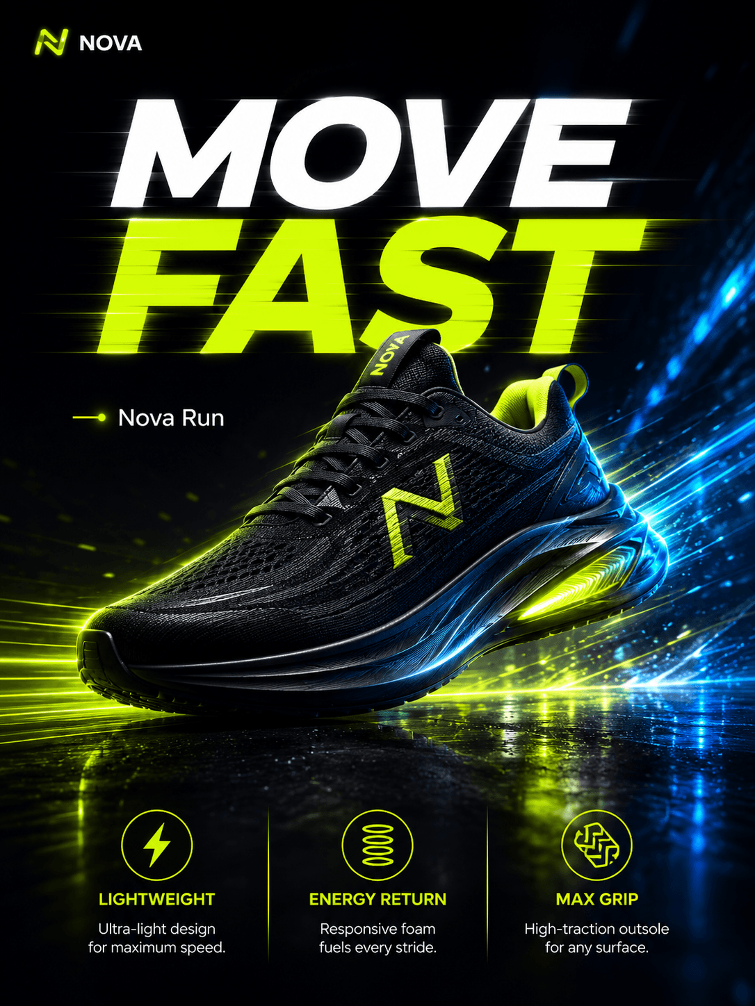 NOVA workflow from product to creative outputs